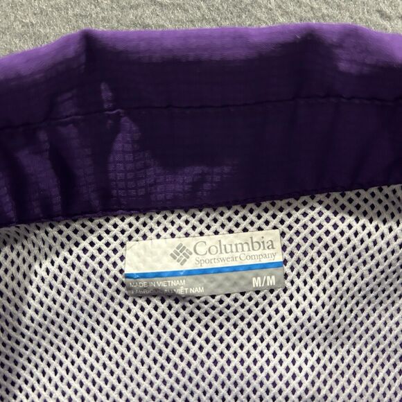 Columbia PFG LSU Tigers Shirt Mens Medium Purple Fishing College Vented Preppy - Picture 6 of 11